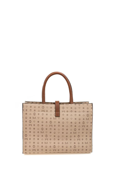 Bilik Deri Monogram Kadın Omuz Çantası