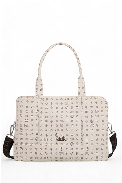 Bilik Deri Monogram Kadın Omuz Çantası