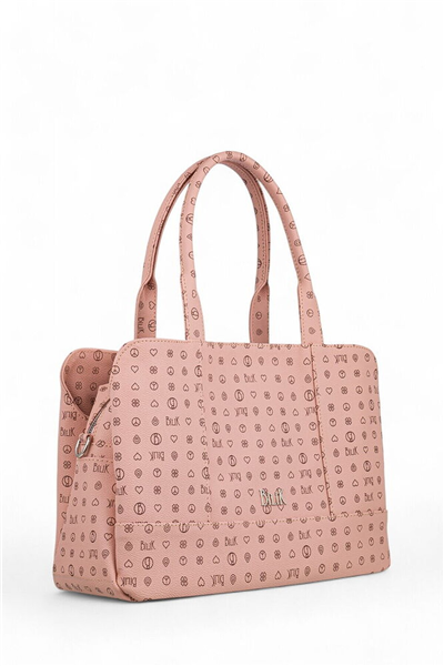 Bilik Deri Monogram Kadın Omuz Çantası