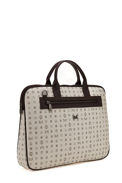 Bilik Deri Monogram Unisex Laptop & Evrak Çantası