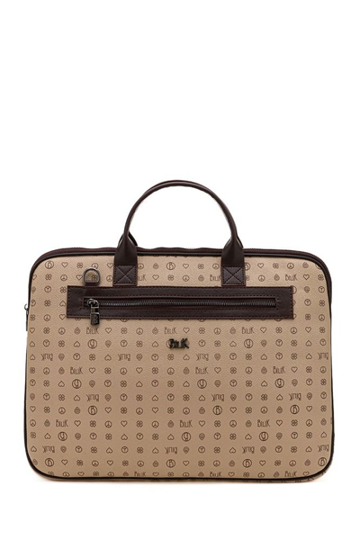Bilik Deri Monogram Unisex Laptop & Evrak Çantası