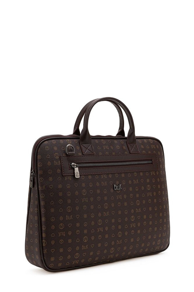 Bilik Deri Monogram Unisex Laptop & Evrak Çantası