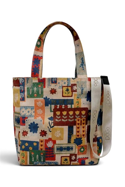 Dogo Anatolian Patterns Tag Bag Large Kadın Omuz Çantası