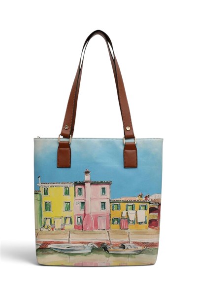 Dogo Burano Island Multi Pocket Bag Kadın Omuz Çantası