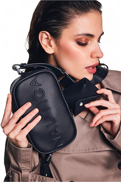 Nautica Logo Detaylı Kadın Çapraz Askılı Çanta