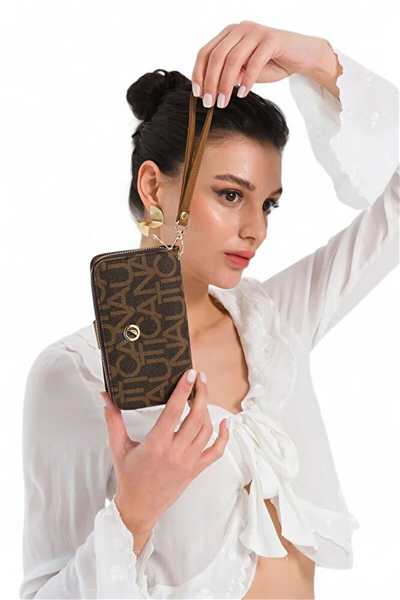 Nautica Monogram Kadın Portföy & Clutch Çanta