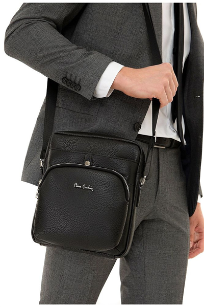 Pierre Cardin Logo Detaylı Erkek Postacı Çantası
