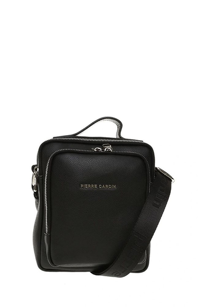Pierre Cardin Logo Detaylı Erkek Postacı Çantası