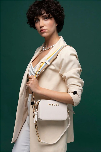 Sisley Logo Detaylı Kadın Çapraz Askılı Çanta