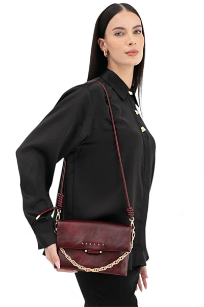 Sisley Logo Detaylı Kadın Çapraz Askılı Çanta