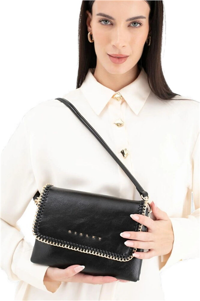Sisley Logo Detaylı Kadın Çapraz Askılı Çanta