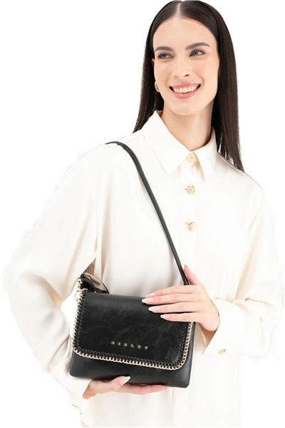 Sisley Logo Detaylı Kadın Çapraz Askılı Çanta