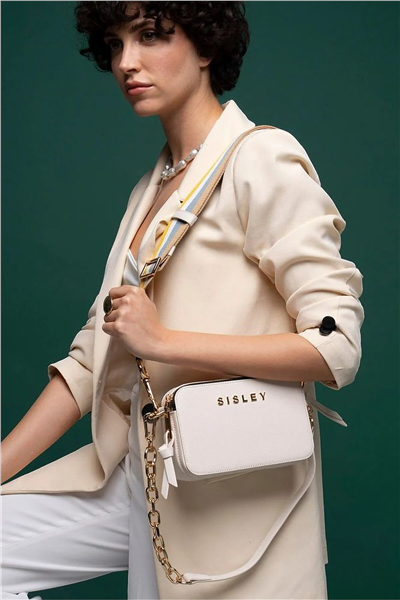 Sisley Logo Detaylı Kadın Çapraz Askılı Çanta