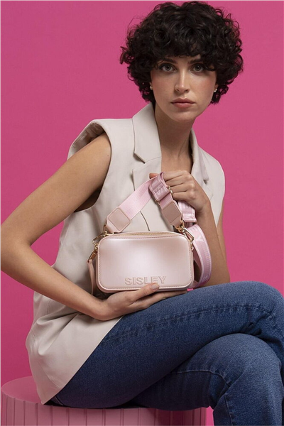 Sisley Logo Detaylı Kadın Çapraz Askılı Çanta