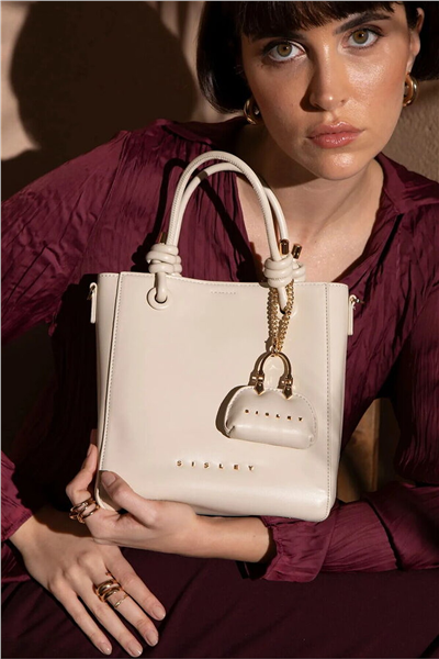 Sisley Logo Detaylı Kadın El Çantası