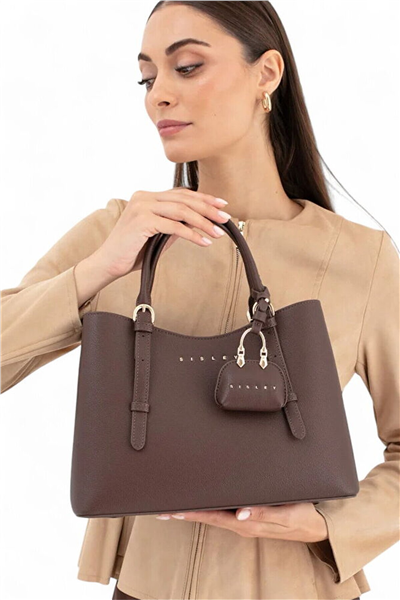 Sisley Logo Detaylı Kadın El Çantası