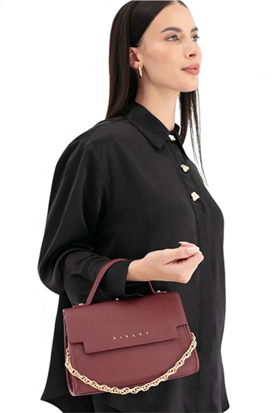 Sisley Logo Detaylı Kadın El Çantası