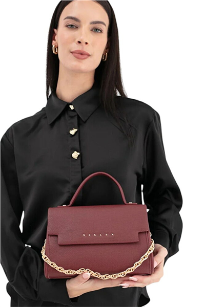 Sisley Logo Detaylı Kadın El Çantası