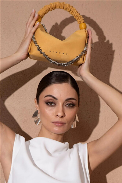 Sisley Logo Detaylı Kadın El Çantası
