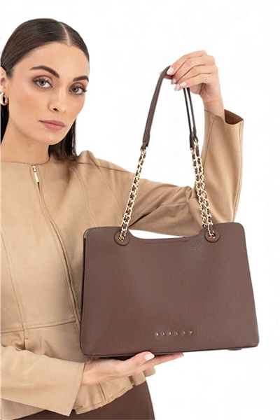 Sisley Logo Detaylı Kadın Omuz Çantası