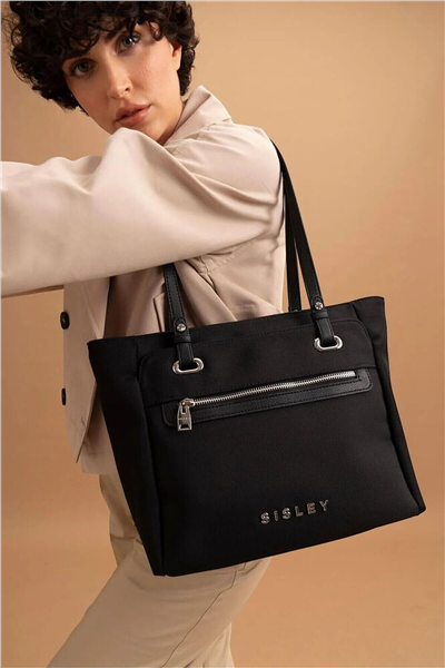 Sisley Logo Detaylı Kadın Omuz Çantası