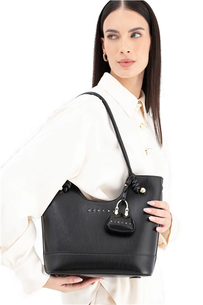 Sisley Logo Detaylı Kadın Omuz Çantası