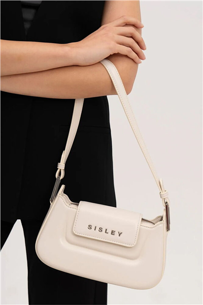 Sisley Logo Detaylı Kadın Omuz Çantası