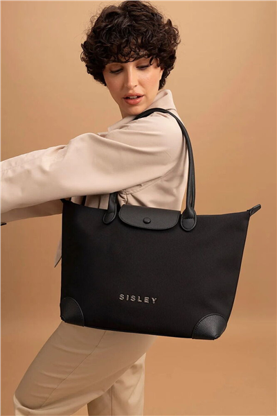 Sisley Logo Detaylı Kadın Omuz Çantası