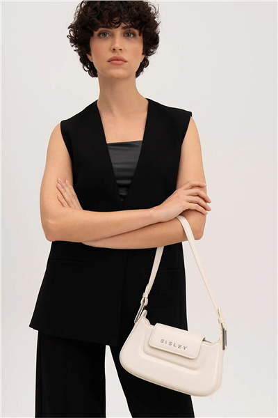 Sisley Logo Detaylı Kadın Omuz Çantası