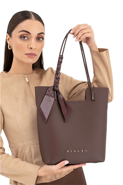 Sisley Logo Detaylı Kadın Omuz Çantası