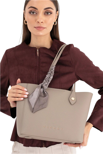 Sisley Logo Detaylı Kadın Omuz Çantası
