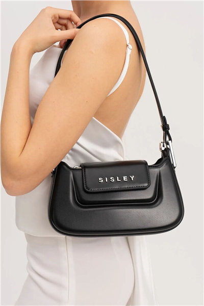 Sisley Logo Detaylı Kadın Omuz Çantası