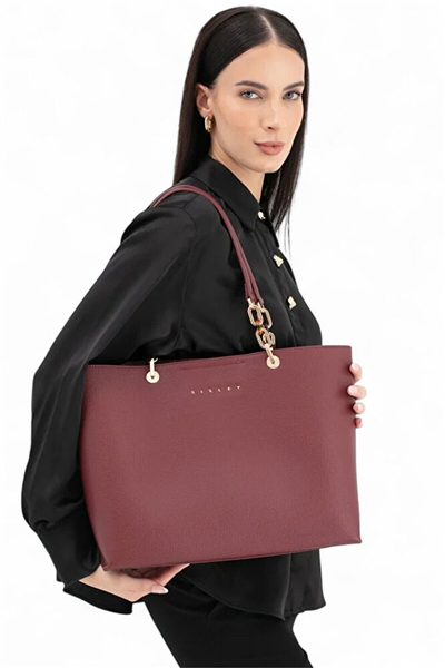 Sisley Logo Detaylı Kadın Omuz Çantası