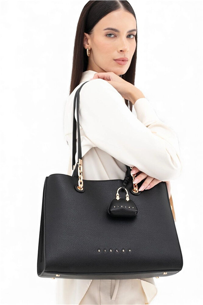 Sisley Logo Detaylı Kadın Omuz Çantası