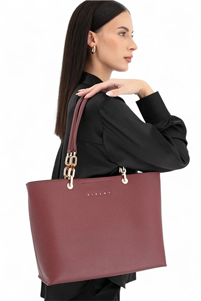 Sisley Logo Detaylı Kadın Omuz Çantası
