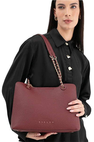 Sisley Logo Detaylı Kadın Omuz Çantası