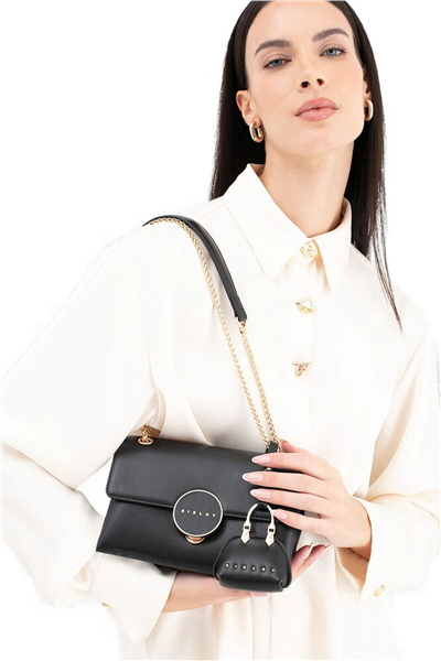 Sisley Logo Detaylı Kadın Omuz Çantası
