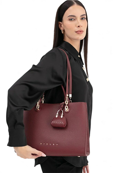 Sisley Logo Detaylı Kadın Omuz Çantası