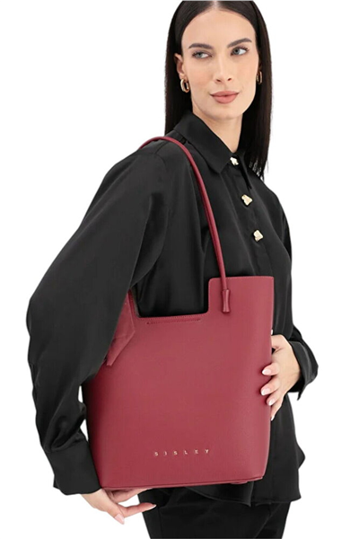 Sisley Logo Detaylı Kadın Omuz Çantası
