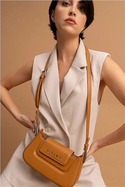 Sisley Logo Detaylı Kadın Omuz Çantası