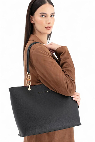 Sisley Logo Detaylı Kadın Omuz Çantası