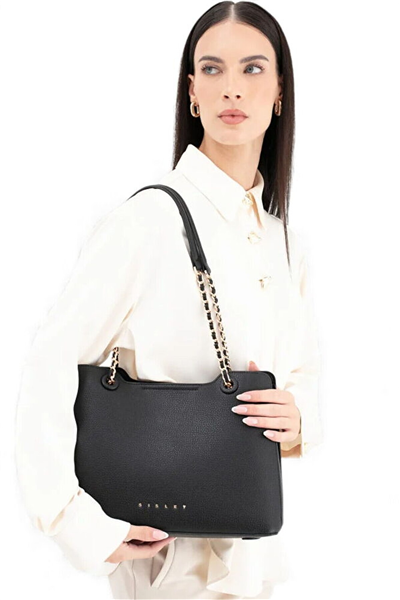 Sisley Logo Detaylı Kadın Omuz Çantası