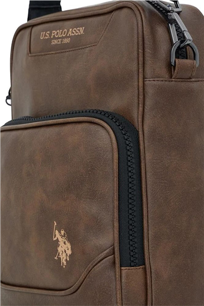 U.S. Polo Assn. Logo Detaylı Erkek Postacı Çantası