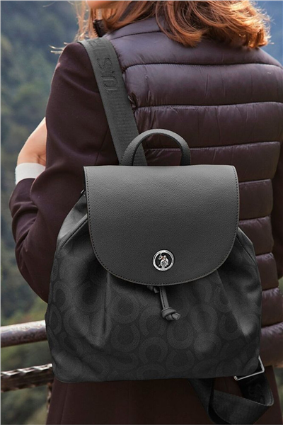 U.S. Polo Assn. Logo Detaylı Kadın Sırt Çantası