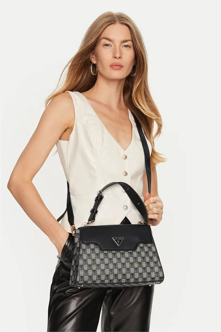Guess G Wave Kadın El Çantası Siyah | HWJT9344200