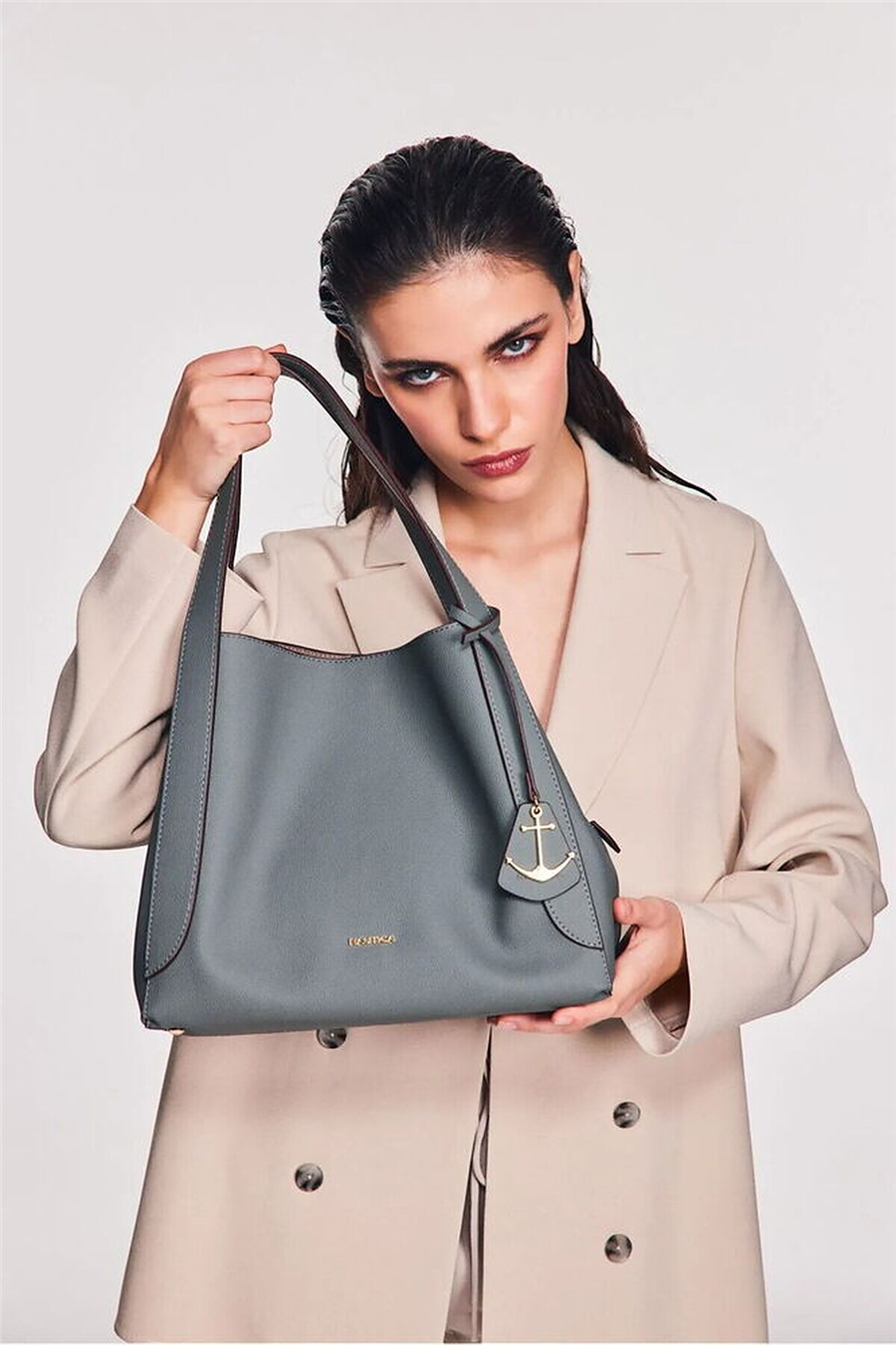 Nautica Logo Detaylı Kadın Omuz Çantası Mint | CN6515T