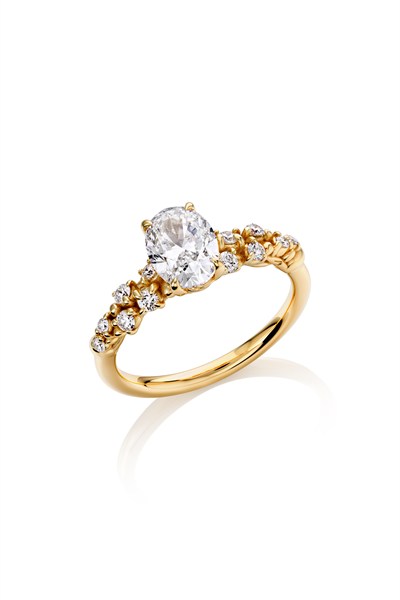 1.20 Karat Tasarım Oval Yüzük