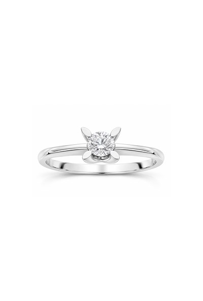 1.00 Ct Badem Tırnak Lab Grown Pırlanta Tektaş Yüzük