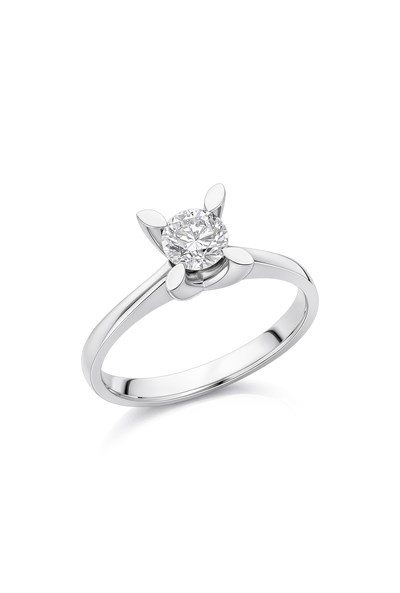 1.00 Ct Badem Tırnak Lab Grown Pırlanta Tektaş Yüzük