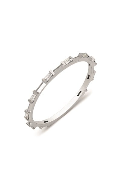 0.20 Ct Minimal Tasarım Baget Yüzük